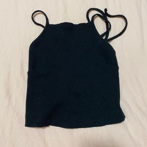 Blue Blush black tank top
